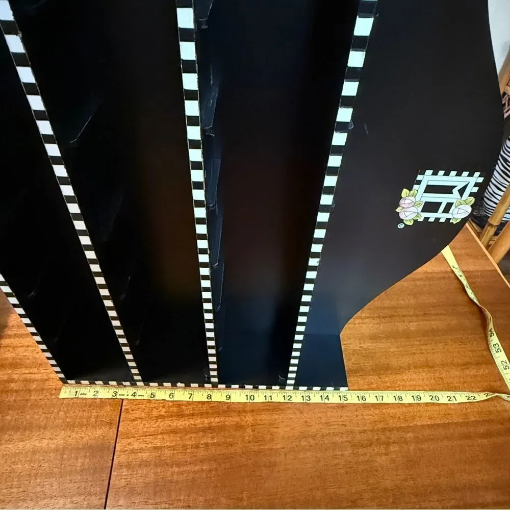 Vintage Rare Mary Engelbreit Wood Black Store Display Shelf For ABC Letters